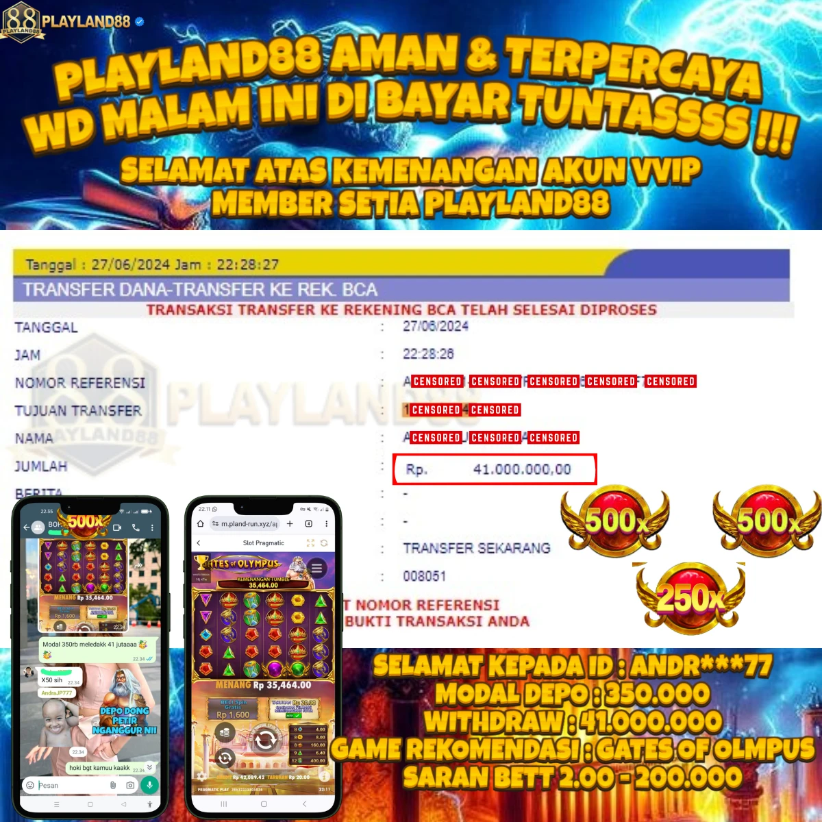 BUKTI WD GATES OF OLYMPUS PLAYLAND88